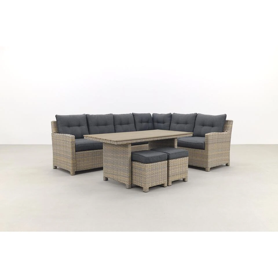 Garden Impressions Alaska Lounge Dining Set Rechts - Vintage Willow 3 Garden Impressions Alaska Lounge Dining Set Rechts - Vintage Willow - Afbeelding 3