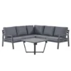 Beliani Loungeset VIZZINI - Zwart Aluminium