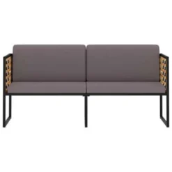 VidaXL Tuinbank Met Kussens 136 Cm Massief Acaciahout Donkergrijs -VIDAXL Banken Verkoop 18f88830431441e695ca3ecf0c2f62ac