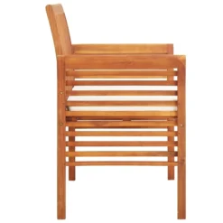 VidaXL Massief Acaciahouten Tuinbank Met Kussen 2-Zits Tuinset Buitenbank Bank -VIDAXL Banken Verkoop 3270ff527bd34e81a8aa7a9377337ced