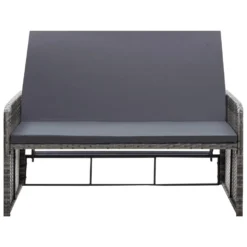 VidaXL 2-delige Loungeset Met Kussens Poly Rattan Grijs 7 VidaXL 2-delige Loungeset Met Kussens Poly Rattan Grijs -VIDAXL Banken Verkoop 4581df13b14245158d2205ef17d6d68a