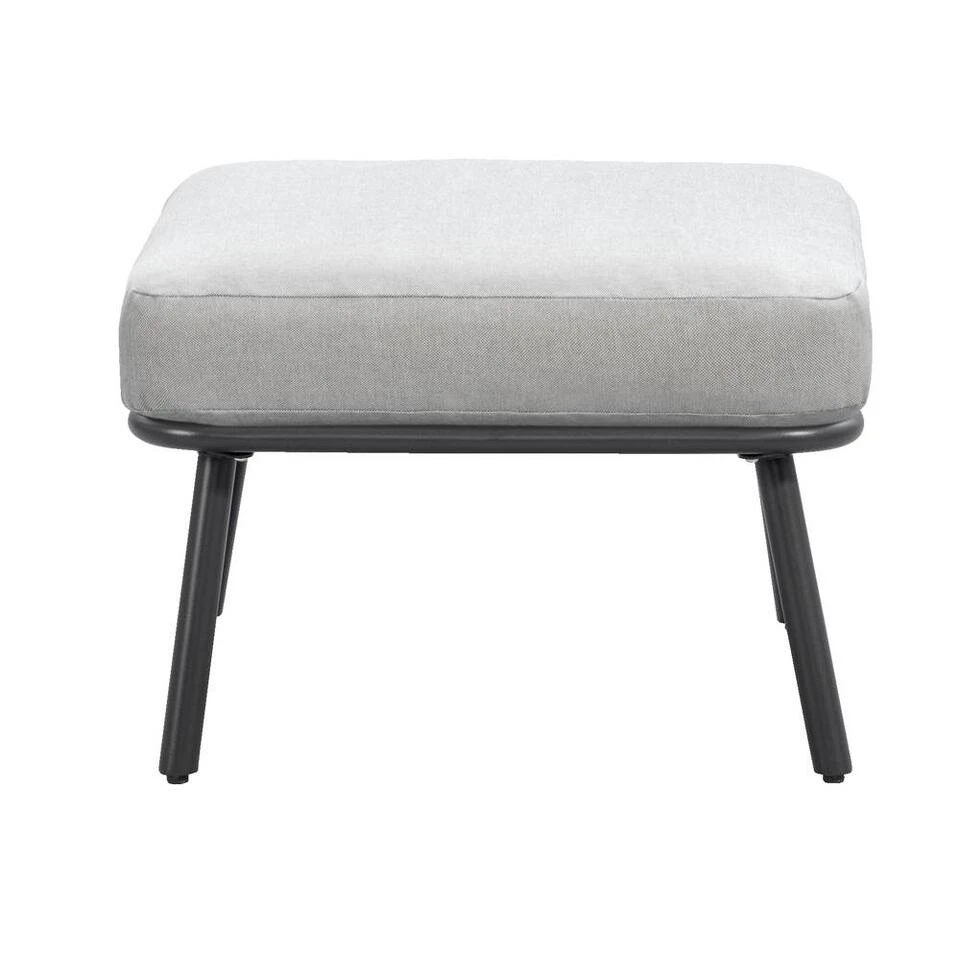 Hocker Almeria - Antraciet - 30x60x60 Cm 2 Hocker Almeria - Antraciet - 30x60x60 Cm - Afbeelding 2