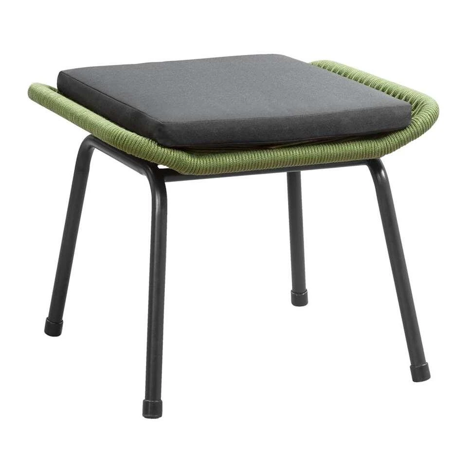 Voetenbankje Monaco - Groen - Incl. Kussen 1 Voetenbankje Monaco - Groen - Incl. Kussen