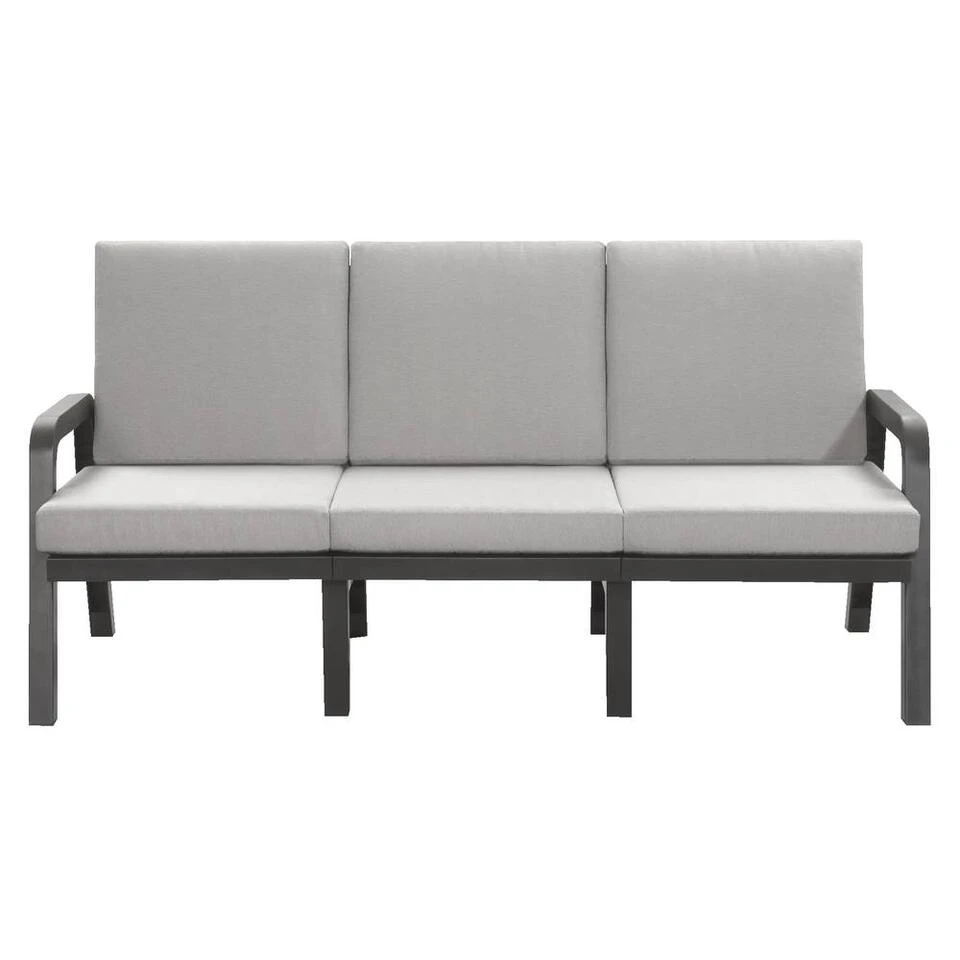 Hartman Loungebank 3-zits - Antraciet - 93x191x84 Cm - Incl. Kussens 1 Hartman Loungebank 3-zits - Antraciet - 93x191x84 Cm - Incl. Kussens