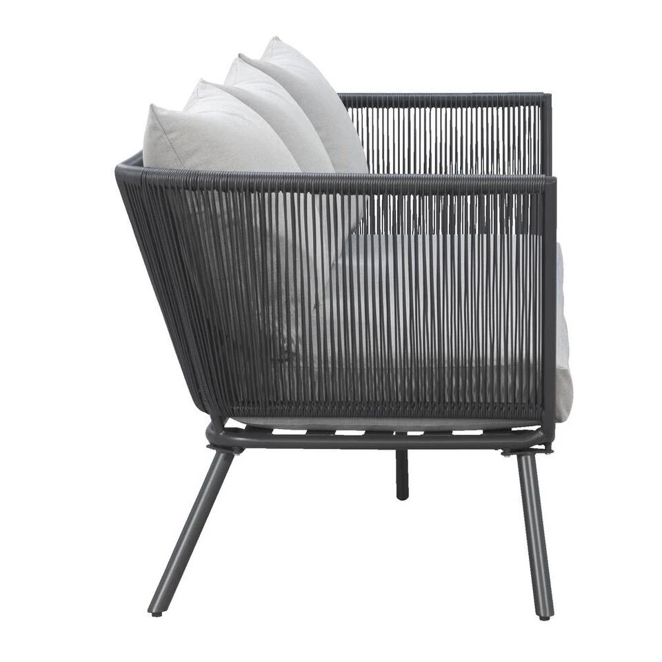 Loungebank Almeria - Antraciet - 75x200x75 Cm 4 Loungebank Almeria - Antraciet - 75x200x75 Cm - Afbeelding 4