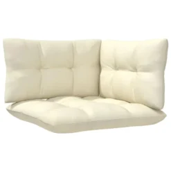 VidaXL 3-delige Loungeset Met Crèmekleurige Kussens Massief Grenenhout -VIDAXL Banken Verkoop 6ba4cf439ed042f78a763ecaf3184dc5