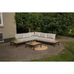 Exotan Hoek Loungeset Villa - Antraciet/bruin 7 Exotan Hoek Loungeset Villa - Antraciet/bruin -VIDAXL Banken Verkoop 81019520 0300