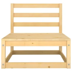 VidaXL Tuinmiddenbanken 2 St Met Grijze Kussens Massief Grenenhout -VIDAXL Banken Verkoop 8eea3e90e0644e3789674e49efe0ae99