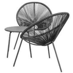 Loungeset Formentera Vilanova - Antraciet - 3-delig -VIDAXL Banken Verkoop 90102034 0900