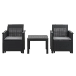 Keter Loungeset Emma - Grijs - 3-delig