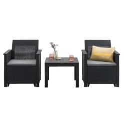 Keter Loungeset Emma - Grijs - 3-delig 6 Keter Loungeset Emma - Grijs - 3-delig -VIDAXL Banken Verkoop 90102924 3160