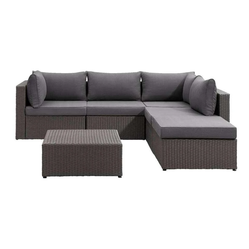 Le Sud Modulaire Loungeset Dordogne - Grijs - 6-delig 1 Le Sud Modulaire Loungeset Dordogne - Grijs - 6-delig