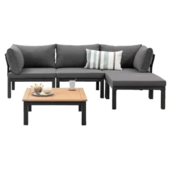 Le Sud Modulaire Loungeset Ardeche V1 - Grijs - 5-delig -VIDAXL Banken Verkoop 90103004 3160