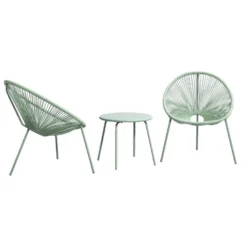 Balkonset Formentera Vilanova - Lichtgroen - 3-delig - V1