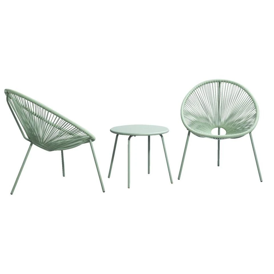 Balkonset Formentera Vilanova - Lichtgroen - 3-delig - V1 1 Balkonset Formentera Vilanova - Lichtgroen - 3-delig - V1