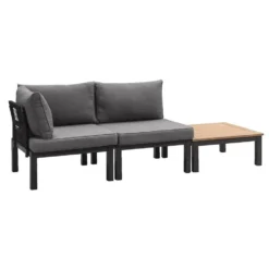 Le Sud Modulaire Loungeset Ardeche - Grijs - Incl. Kussens - 3-delig -VIDAXL Banken Verkoop 90103686 0300
