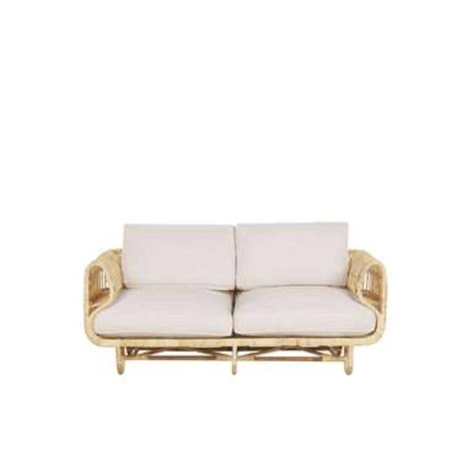 Beliani DOLCEDO Loungeset - Natuurlijk Rotan - 3-delig 4 Beliani DOLCEDO Loungeset - Natuurlijk Rotan - 3-delig - Afbeelding 4