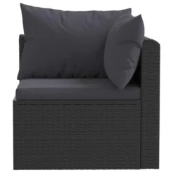 VidaXL 2-delige Loungeset Met Kussens Poly Rattan Zwart -VIDAXL Banken Verkoop c64a8f5135f04cb3a4824435a94bccd5