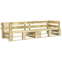 VidaXL 2-delige Loungeset Pallet Met Grijze Kussens Grenenhout -VIDAXL Banken Verkoop d3bb565a01cd42dfb669175428bd7883