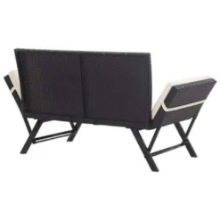 VidaXL Tuinbank Met Kussens 176 Cm Poly Rattan Zwart 7 VidaXL Tuinbank Met Kussens 176 Cm Poly Rattan Zwart -VIDAXL Banken Verkoop faef1c7b597c488390eb10e316127a41