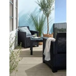 Keter Loungeset Emma - Grijs - 3-delig 7 Keter Loungeset Emma - Grijs - 3-delig -VIDAXL Banken Verkoop sf 90102924 9050